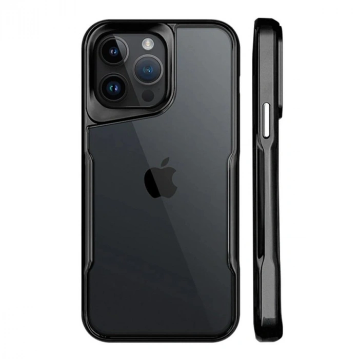 Apple İphone 15 Pro Kılıf Boyi Silikon Kapak - Siyah