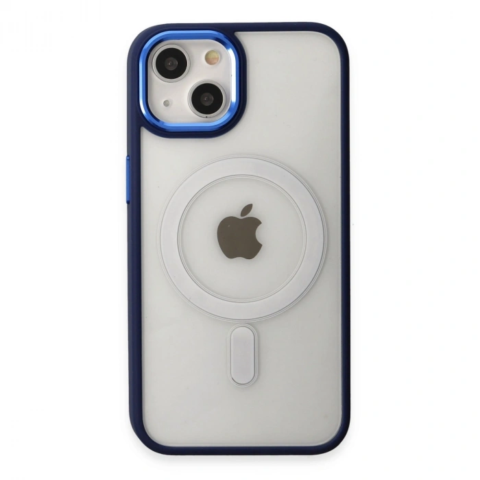 Apple İphone 15 Pro Kılıf Room Magneticsafe Silikon - Lacivert
