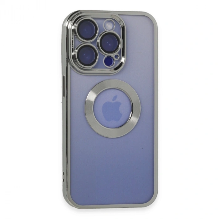 Apple İphone 15 Pro Kılıf Slot Silikon - Gümüş