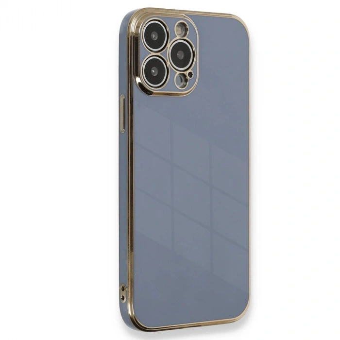 Apple İphone 15 Pro Kılıf Volet Silikon - Mavi