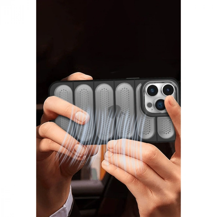 Apple İphone 15 Pro Max Kılıf Airmax Silikon Kapak - Lacivert