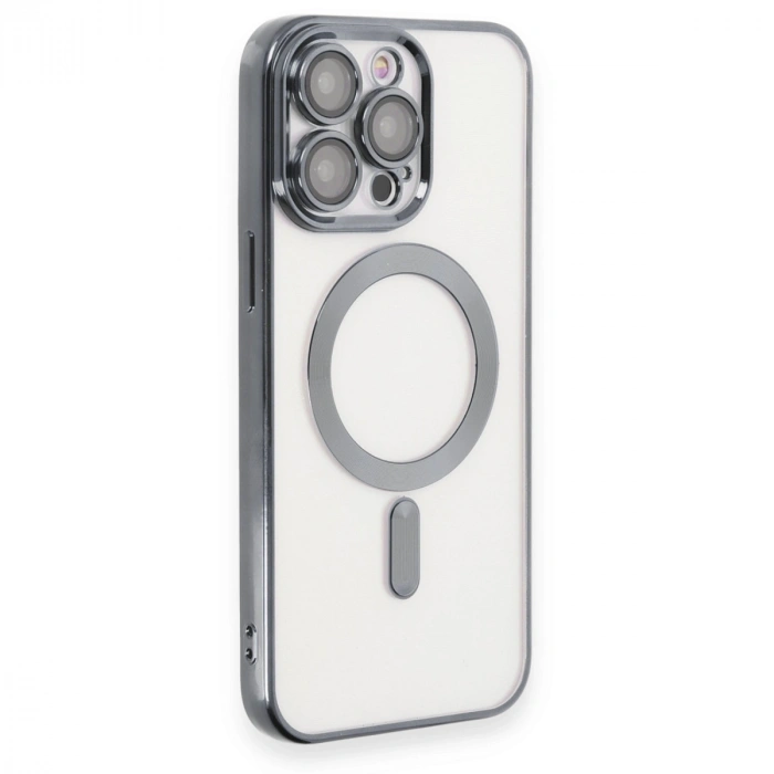Apple İphone 15 Pro Max Kılıf Kross Magneticsafe Kapak - Titan Gri