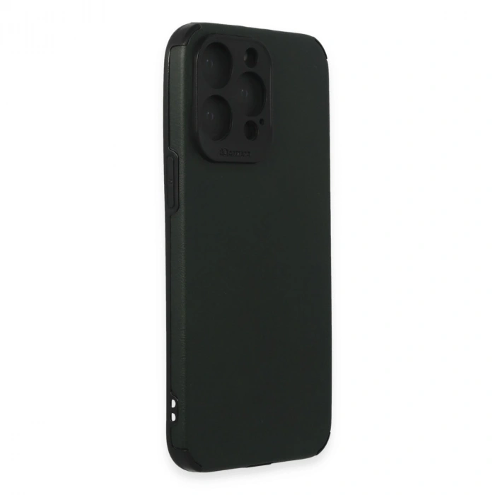 Apple İphone 15 Pro Max Kılıf Loop Deri Silikon - Yeşil