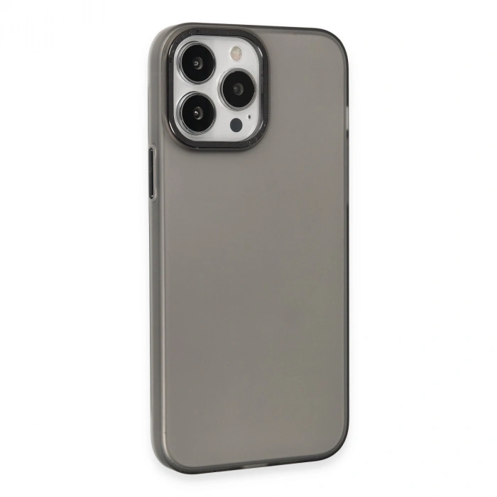 Apple İphone 15 Pro Max Kılıf Modos Metal Kapak - Siyah