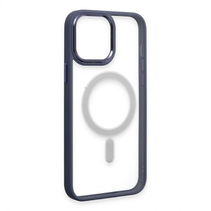 Apple İphone 15 Pro Max Kılıf Room Magneticsafe Silikon - Sierra Blue