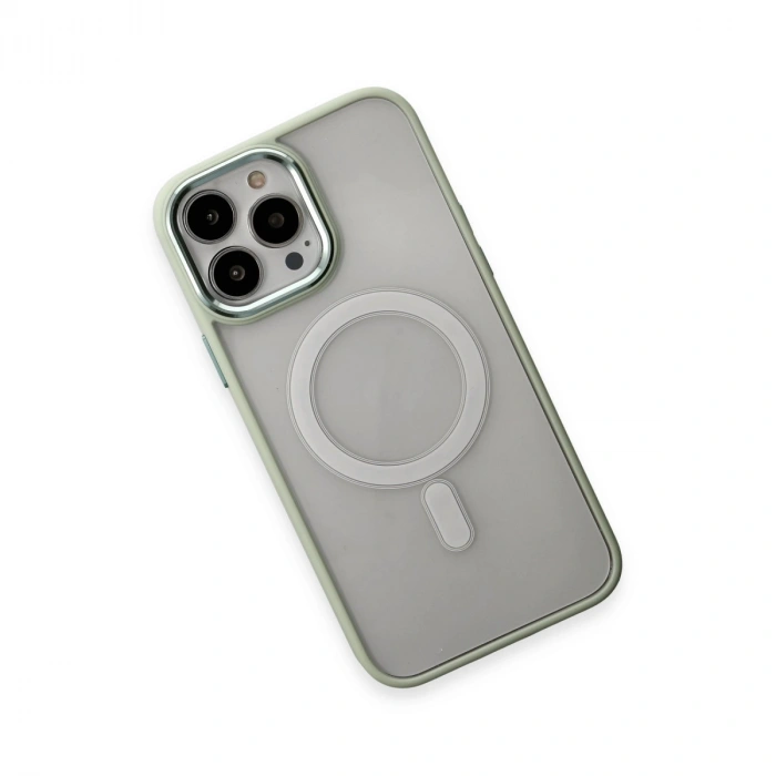 Apple İphone 15 Pro Max Kılıf Room Magneticsafe Silikon - Su Yeşili