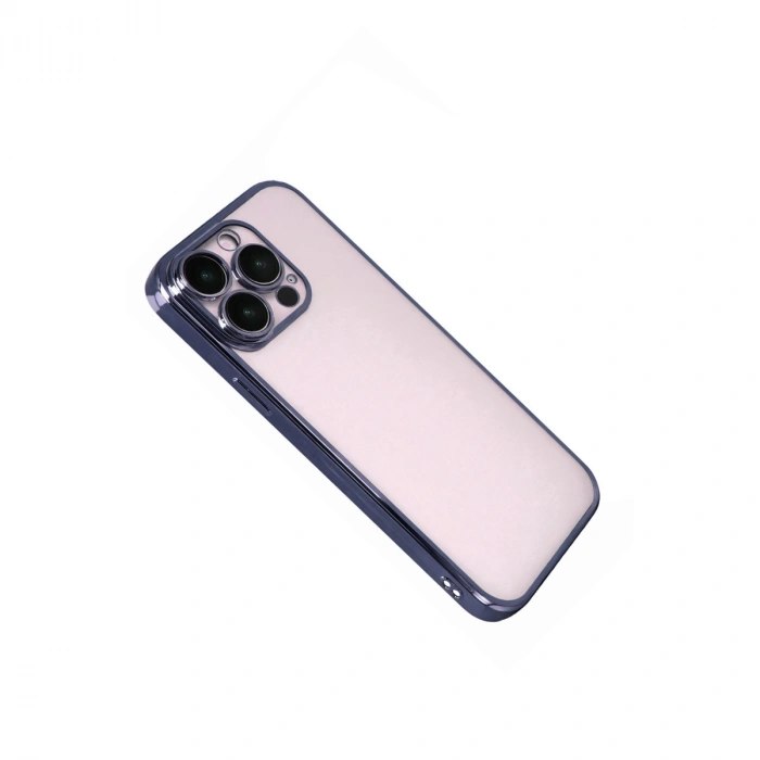 Apple İphone 15 Pro Max Razer Lensli Silikon - Lacivert
