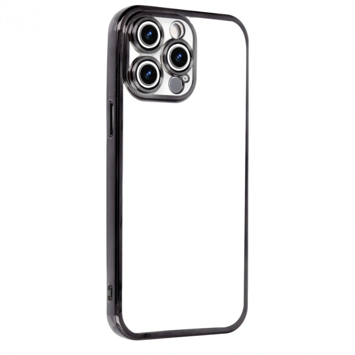 Apple İphone 15 Pro Max Razer Lensli Silikon - Siyah