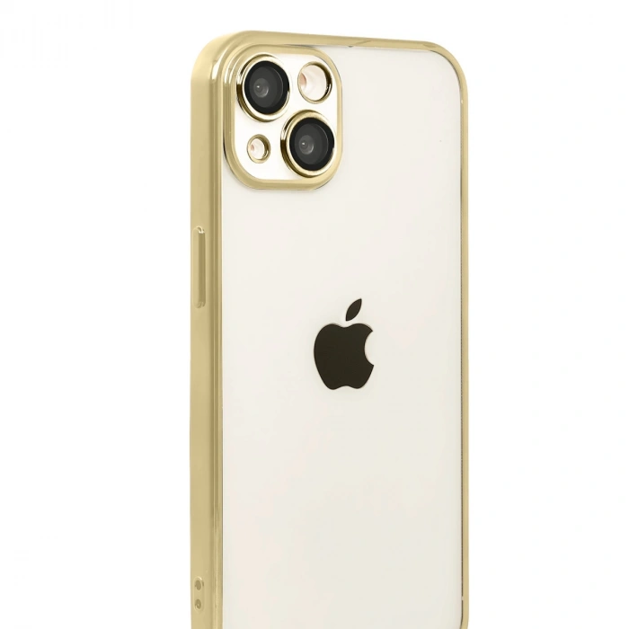Apple İphone 15 Razer Lensli Silikon - Gold