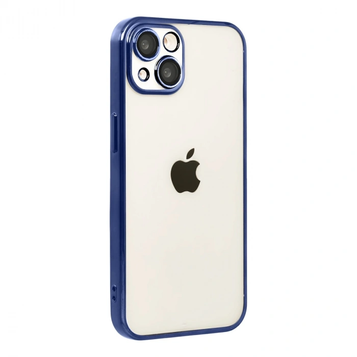 Apple İphone 15 Razer Lensli Silikon - Lacivert