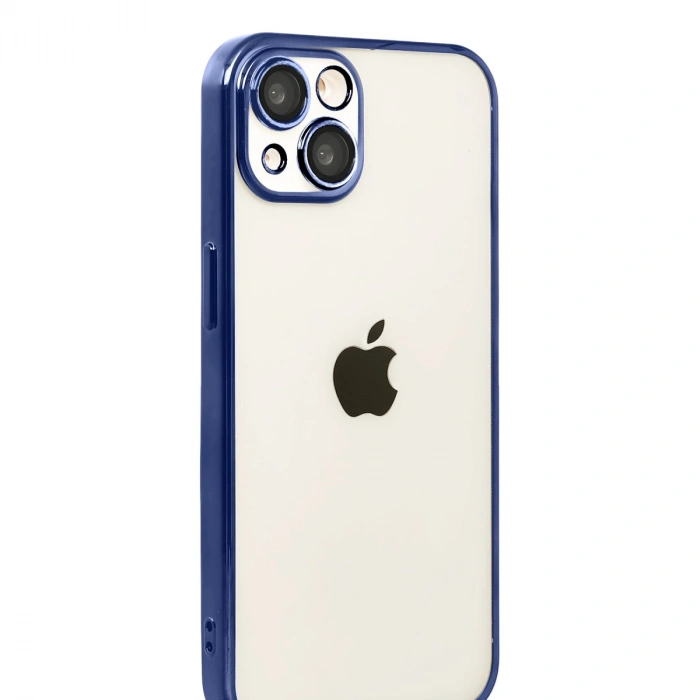 Apple İphone 15 Razer Lensli Silikon - Lacivert