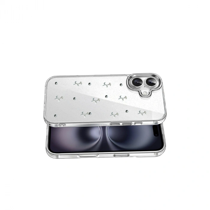 Apple İphone 16 Fiyonk Desenli Kapak - Desen 4