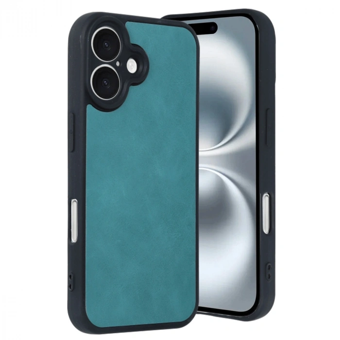 Apple İphone 16 Kılıf Aras Deri Kapak - Açık Yeşil