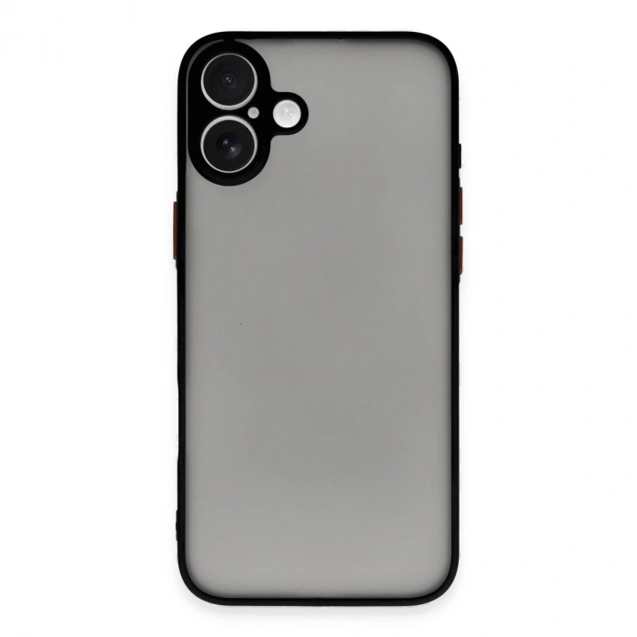 Apple İphone 16 Kılıf Montreal Silikon Kapak - Siyah