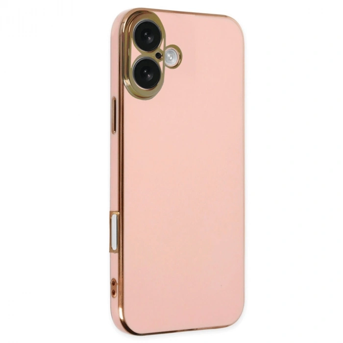 Apple İphone 16 Kılıf Volet Silikon - Pembe