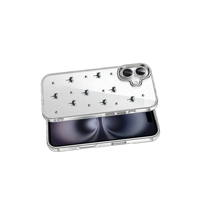 Apple İphone 16 Plus Fiyonk Desenli Kapak - Desen 1