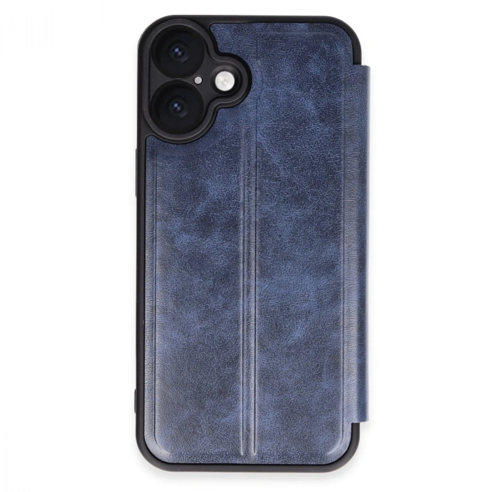 Apple İphone 16 Plus Kılıf Flip Cover - Lacivert