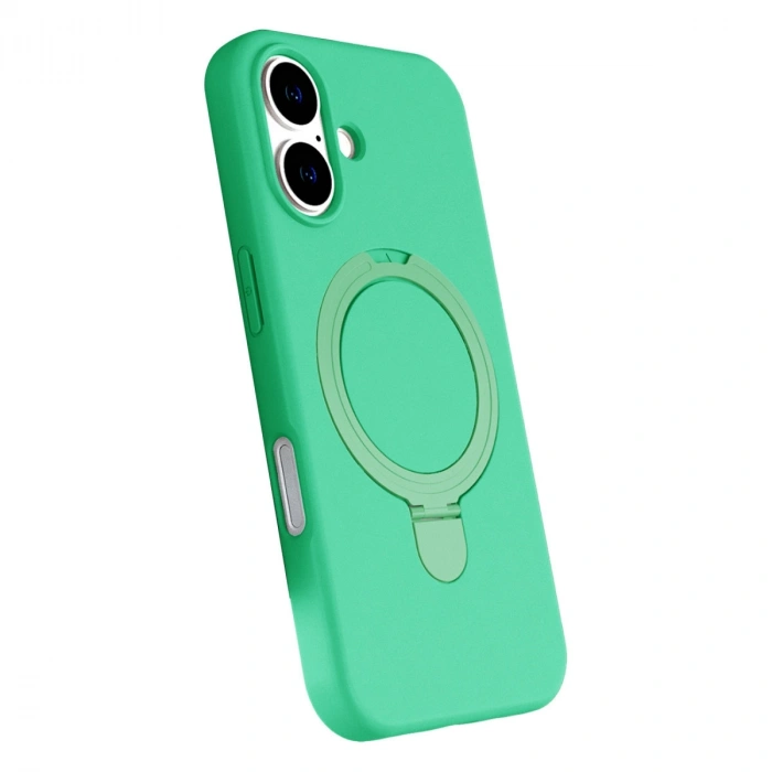 Apple İphone 16 Plus Regal Magsafe Standlı Kapak - Yeşil
