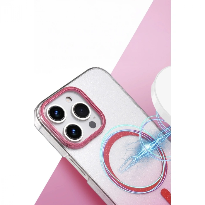 Apple İphone 16 Pro Glossy Magsafe Kapak - Mavi