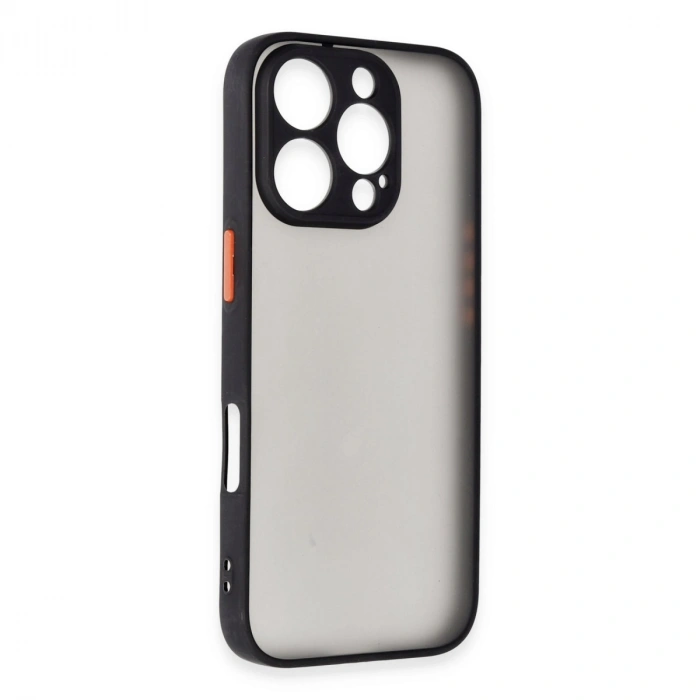 Apple İphone 16 Pro Kılıf Montreal Silikon Kapak - Siyah