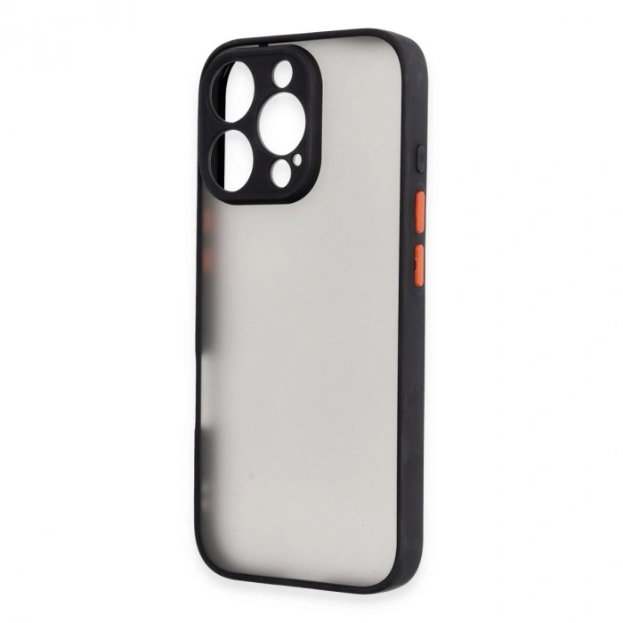 Apple İphone 16 Pro Kılıf Montreal Silikon Kapak - Siyah
