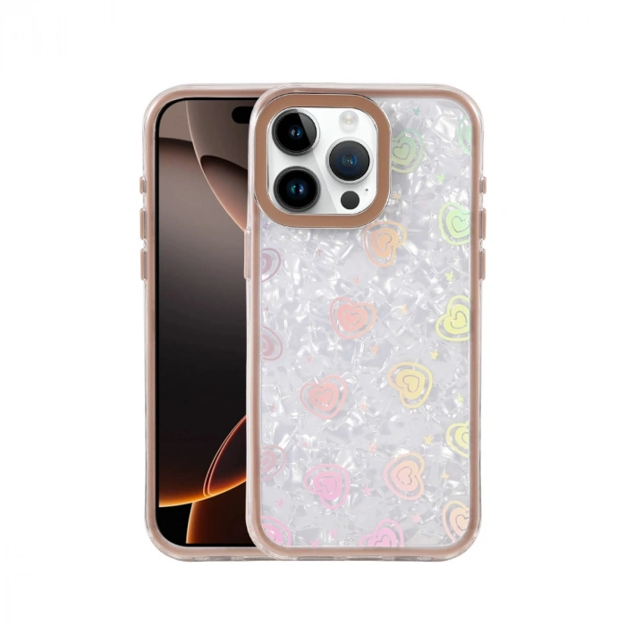 Apple İphone 16 Pro Lumi Desenli Kapak - Çöl Titanyum