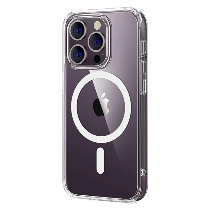 Apple İphone 16 Pro Max Combo Sert Şeffaf Magsafe Kapak - Şeffaf