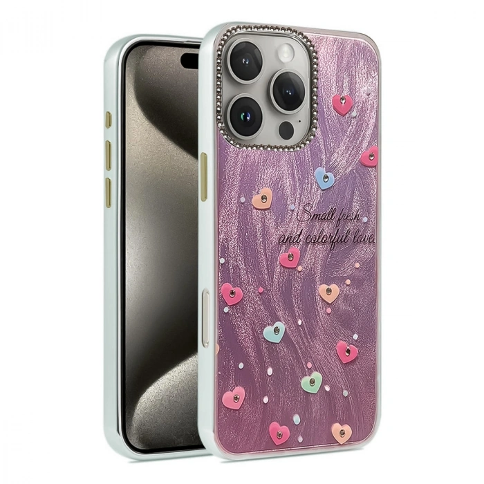 Apple İphone 16 Pro Max Kılıf Blade Aynalı Desenli Kapak - Desen 8
