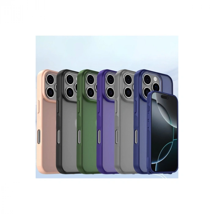 Apple İphone 16 Pro Max Kılıf Elegant Kapak - Siyah