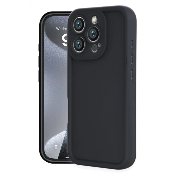 Apple İphone 16 Pro Max Kılıf Viera Silikon - Siyah