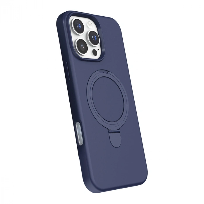 Apple İphone 16 Pro Max Regal Magsafe Standlı Kapak - Lacivert