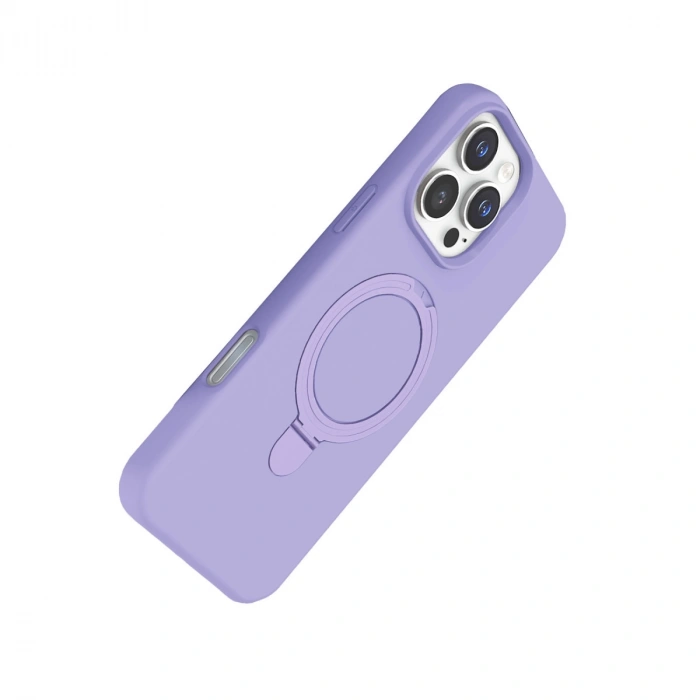 Apple İphone 16 Pro Max Regal Magsafe Standlı Kapak - Lila
