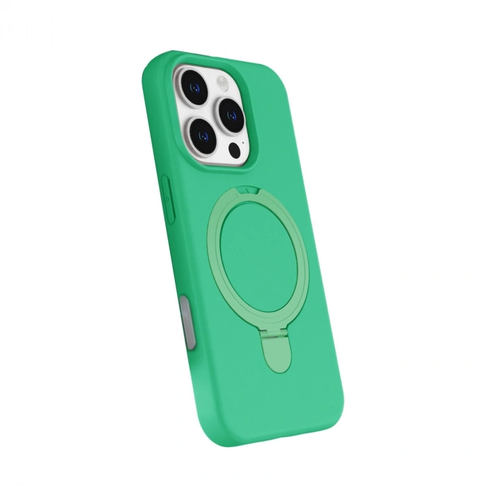 Apple İphone 16 Pro Max Regal Magsafe Standlı Kapak - Yeşil