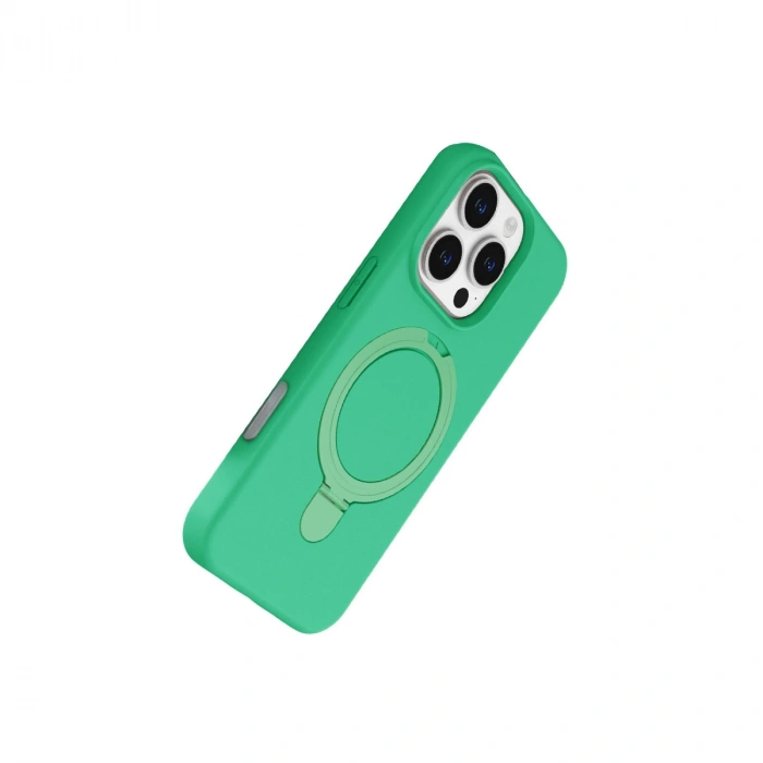 Apple İphone 16 Pro Max Regal Magsafe Standlı Kapak - Yeşil