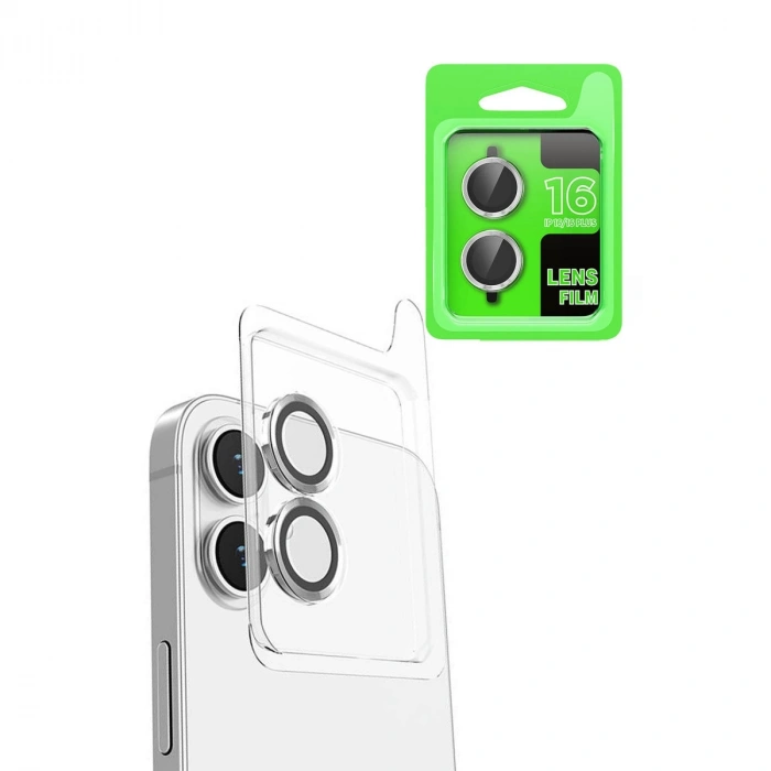 Apple İphone 16 Raze Metal Kamera Lens - Beyaz