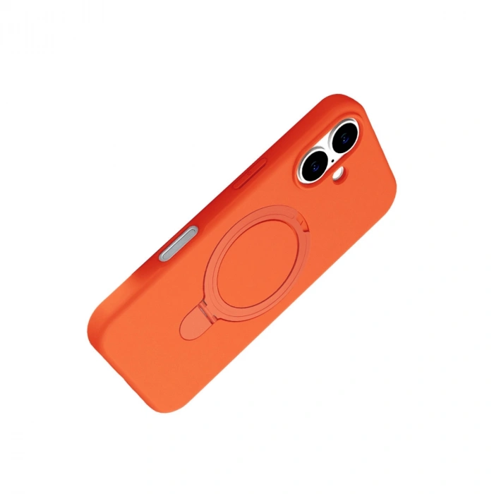 Apple İphone 16 Regal Magsafe Standlı Kapak - Turuncu