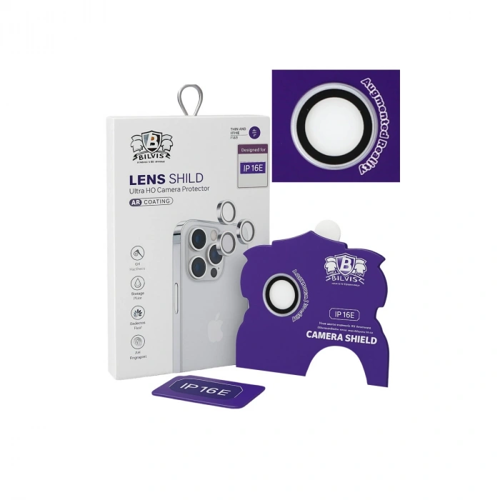 Apple İphone 16e Bilvis Titan Kamera Lens - Beyaz