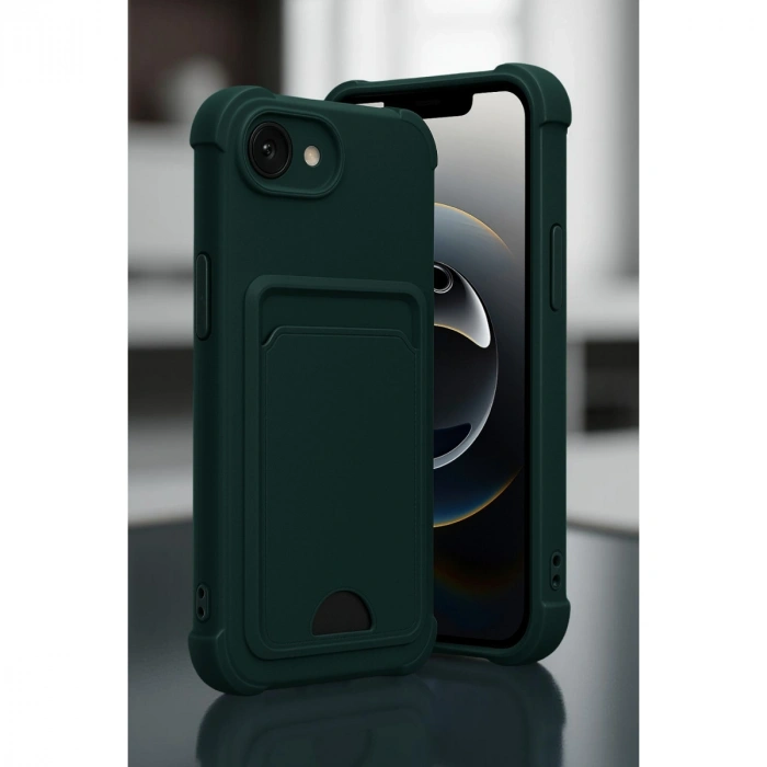 Apple İphone 16e Kelvin Kartvizitli Silikon - Bordo