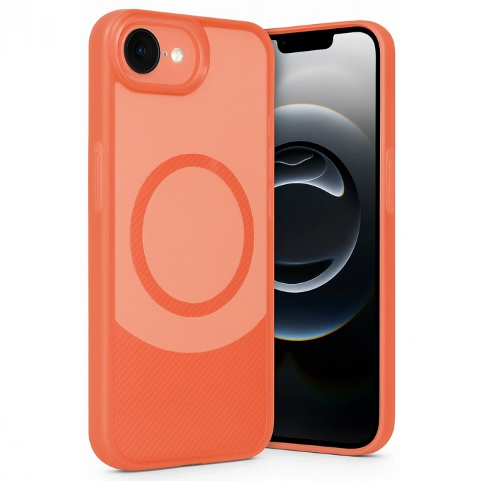 Apple İphone 16e Kılıf Maya Karbon Kapak - Kırmızı