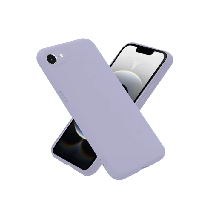 Apple İphone 16e Kılıf Nano İçi Kadife Silikon - Lila