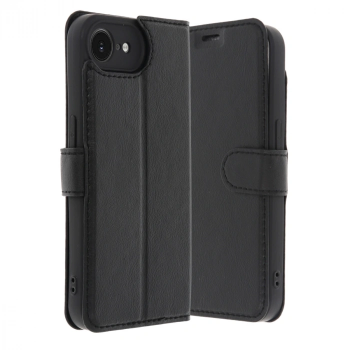 Apple İphone 16e Kılıf Trend S Plus Kapaklı Kılıf - Siyah