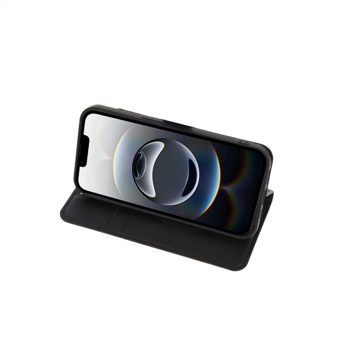 Apple İphone 16e Kılıf Trend S Plus Kapaklı Kılıf - Siyah