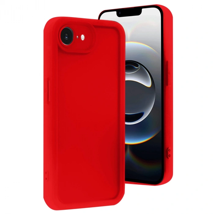 Apple İphone 16e Kılıf Viera Silikon - Kırmızı