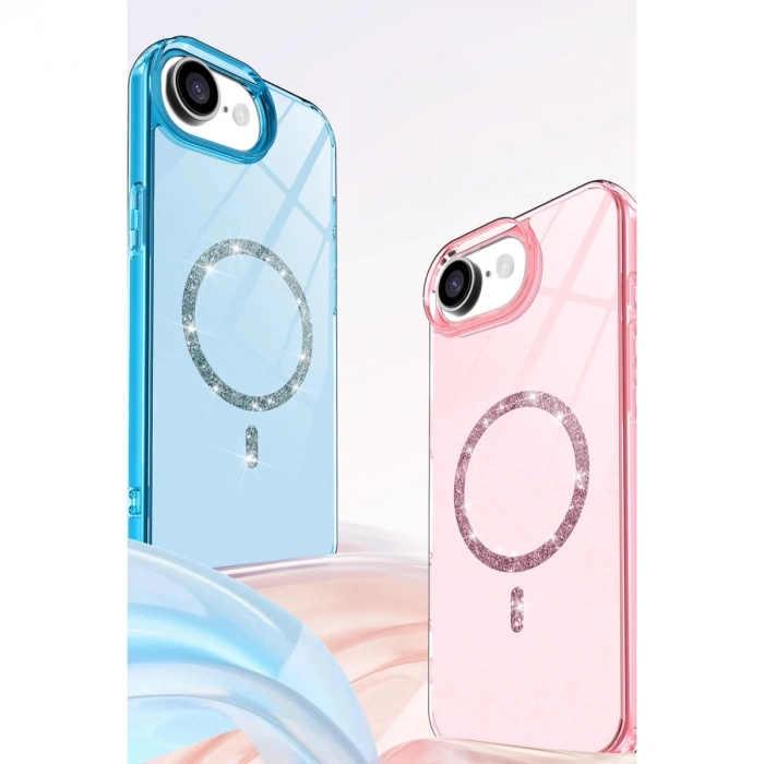 Apple İphone 16e Live Diamond Magsafe Kapak - Siyah