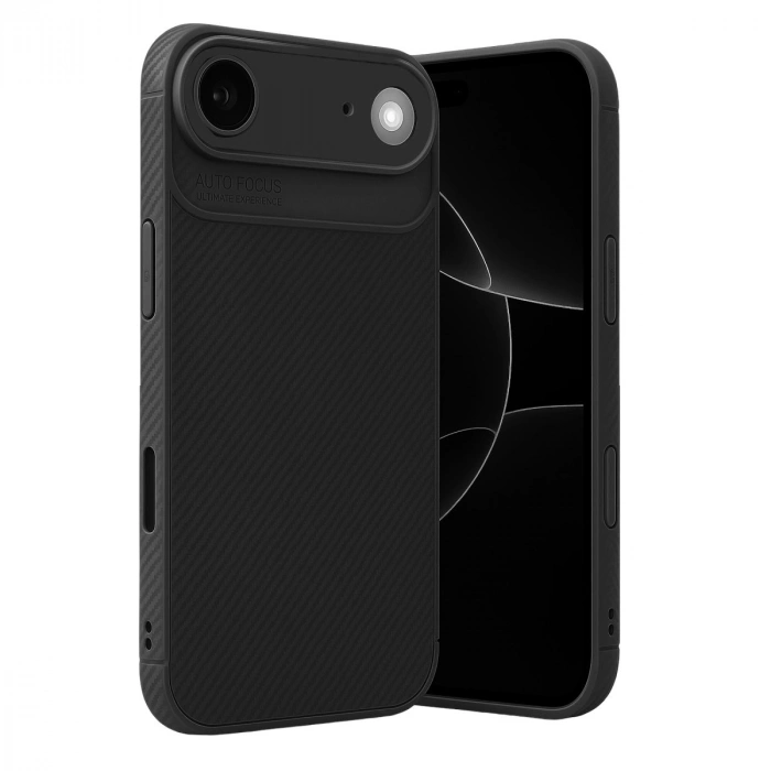 Apple İphone 17 Air Auto Focus Karbon Kapak - Siyah