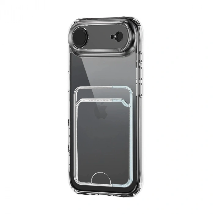 Apple İphone 17 Air Kart Şeffaf Silikon - Şeffaf