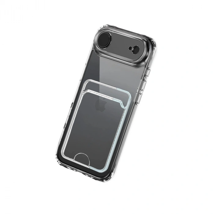 Apple İphone 17 Air Kart Şeffaf Silikon - Şeffaf