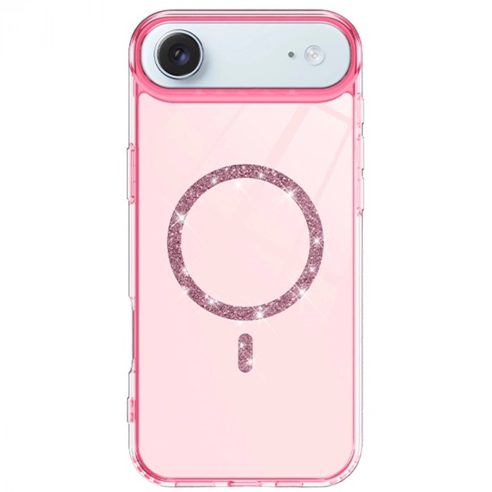 Apple İphone 17 Air Live Diamond Magsafe Kapak - Pembe