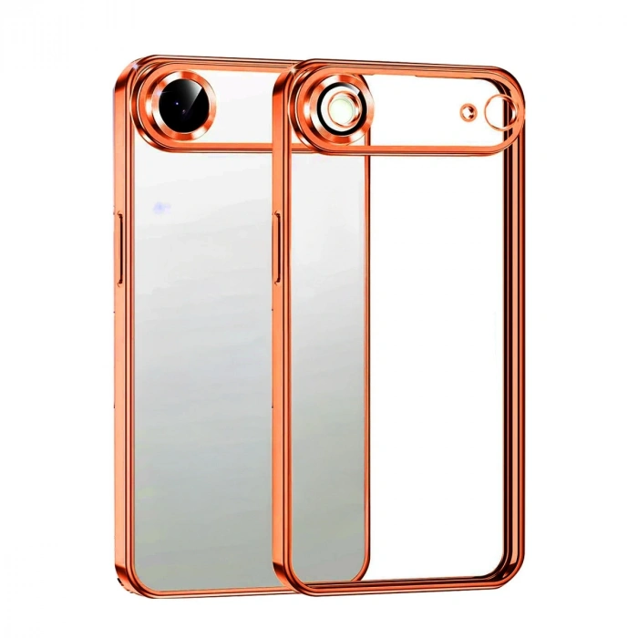 Apple İphone 17 Air Razer Lensli Silikon - Turuncu