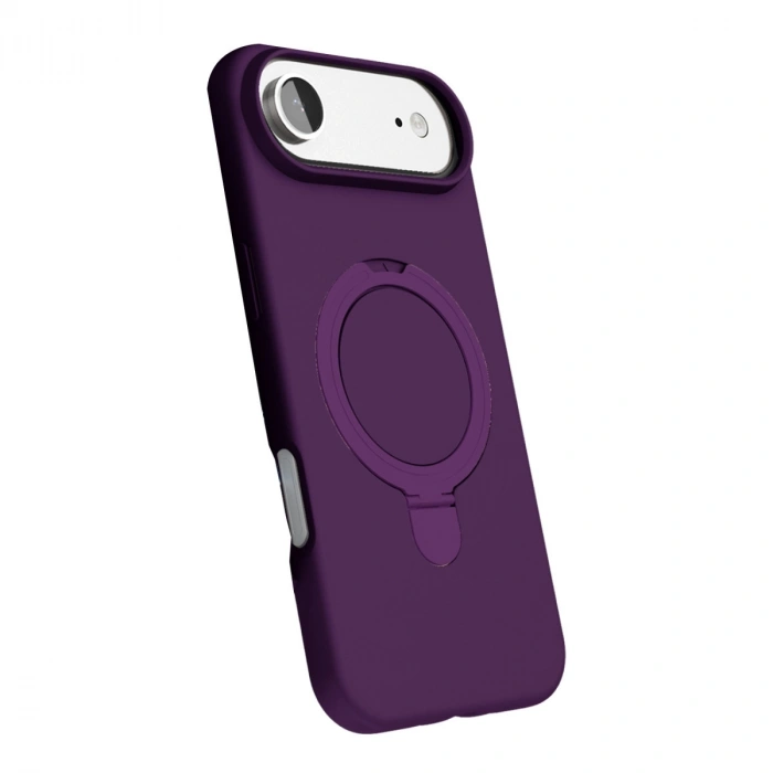 Apple İphone 17 Air Regal Magsafe Standlı Kapak - Derin Mor